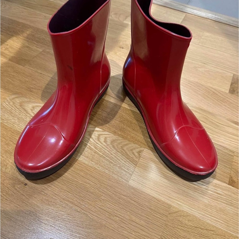 Red Women's Rain Boots